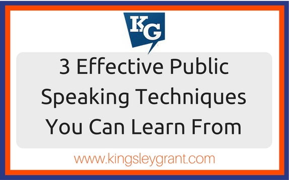 3 Effective Public Speaking Techniques From which You Can Learn